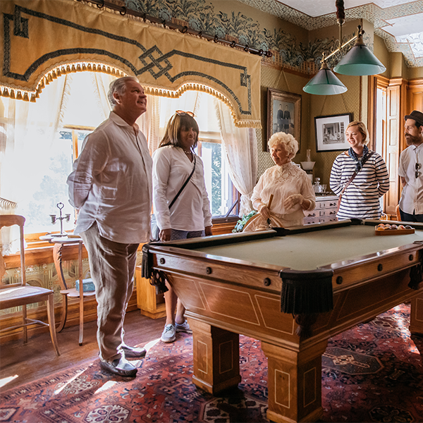 Emlen physick estate tour of the billiard room