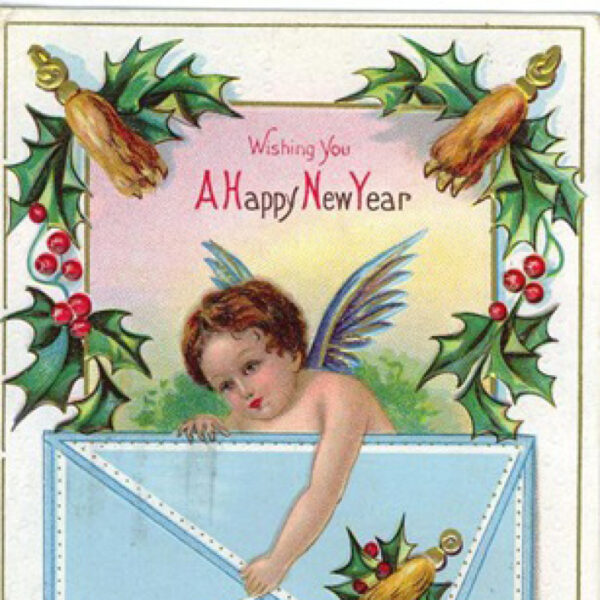 Victorian New Year card