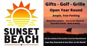 Sunset Beach gift shop ad