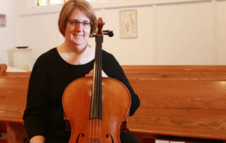 woman with a cello