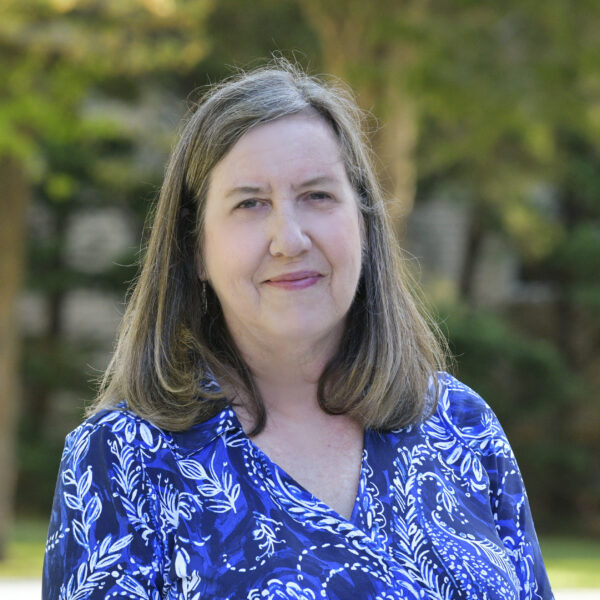 Susan KRysiak 20250428 (1) A photo of a woman with a blue paisley top