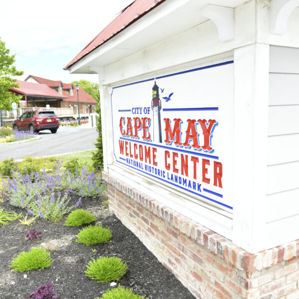 cape may welcome center sign