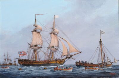 a photo of the ship the USS Reprisal in the Revolutionary War